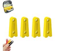 4 Pack Car Door Shock Absorber Pads, Universal Car Door Slam Stopper, Anti-Noise Door Buffer, Silicone Vehicle Interior Door Part, Automotive Slamming Protection Dampers, Black (Yellow)
