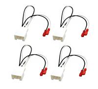 4 Pack Car Door Speaker Connector Wiring Harness Wire Adapter Plug