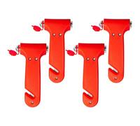 4 Pack Car Emergency Escape Tool Kit - Double-Ended Window Breaker & Seat Belt Cutter with High-Visibility Reflective Handle, Automotive Safety Hammer for Instant Glass Shattering & Emergency Egress