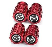 4 Pack Car Tyre Valve Caps for Mazda 3 MX 5 CX 3, Car Tire Metal Dust Caps Dust Caps Corrosion Resistant Leak Proof Water Proof Car Accessories
