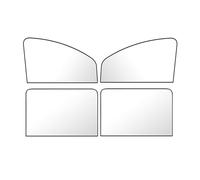 4 Pack Car Window Shades for VW Caddy Maxi IV 2015-2019, Magnetic Side Window Sun Shades, Harmful UV Rays Sun Glare Heat,B