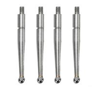 4-Pack Carbide Points for Dial Indicator - 2mm Diameter Ball, M1.6 Metric Thread Shank, Compatible with & Mo