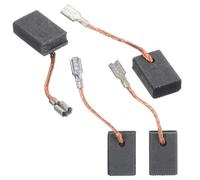 4-Pack Carbon Brushes for Bosch GWS14-150, 125CI, 15-150CIH, 10-125CE, GOP12CE, GG8, CG8, GGS8CE Power Tools - 17 x 10 x 5 mm, Cut-Off Design, Long-Lasting Carbon-Metal Composite
