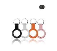 (4 Pack) Case for Lifemate Life Tag - Durable, Eco-Friendly Silicone, Shockproof, Easy-to-Remove and Anti-Lost Design, Black & White & Orange & Pink
