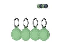 (4 Pack) Case for Motorola Smart Tag - Shockproof, Signal-Compatible, and Easy-to-Remove Cover for Location Finder - Durable, Eco-Friendly, and Anti-Lost Design,Green