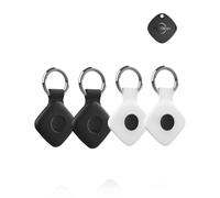 4 Pack,Case for UGREEN FineTrack - Shockproof, Signal-Compatible Silicone Cover for Location Finder - Durable, Anti-Lost Design,White,Black