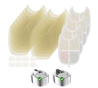 4 Pack Cat Water Fountain Filter & 16 Pack Pre-Filter Sponges for FS10pro, 6 Layer Replacement Filters for Wireless Cat Fountain Stainless Steel 135 fl oz/4L, Dog Water Fountain FS10PRO