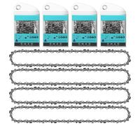4 Pack Chainsaw Chain for 12 Inch (30cm) Bar, Low Kickback Saw Chain 3/8"" LP Pitch .043"" Gauge 44 Drive Links, Replacement Chain fits for Stihl MS170 MS171 MSE170C