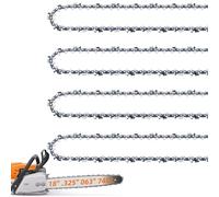 4 Pack Chainsaw Chain for Stihl 18 Inch .325" Pitch .063" Gauge 74 Drive Links 26RS 74, Replacement Chains Fit Stihl MS271 Farm Boss MS311 MS291 MS261 36390050074 Oregon L74, V74 and More