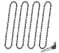 4 Pack Chainsaw Chains - Replacement ChainSaw Chain for 12 Inch (30cm) Bar with 3/8" LP 45 Drive Links .043" Gauge, Carbon Steel Chainsaw Chain Electric Chainsaw Accessories for Carpentry, Landscaping