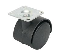 4 Pack Chair Wheels 40mm Plate Swivel Casters Replacement Hardware 360° Rolling Wheels for Office Chair Fur Caster Wheels Easy Glide Heavy Du