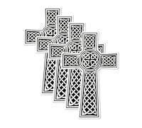 4 Pack Christian Cross Waterproof Matte Vinyl Sticker Paper Celtic Christ Symbol