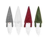 4 Pack Christmas Gnomes Wine Bottle Cover Home Decor Gift Lover Gift Bags Toppers Christmas Set Dress Hats Decoration