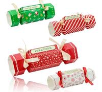 4 Pack Christmas Money Box for Cash Gift,Christmas Pull Surprise Candy Box Money Gift Box Funny Pull Cash from Money Case Novelty Festival Cash Drawer for Christmas Surprise