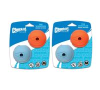 4 Pack Chuckit! The Whistler Size Medium / 2.5 Inch (2 Packages with 2 Balls Each)