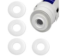 4 Pack Clear Flush Valve Seal for Ideal Standard, Toilet Cistern Seal Diaphragm Base Sealing Washer Replacement, Drain Valve Water Stop Rubber Ring Gaskets Parts