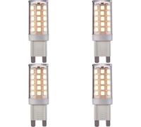 4 Pack Clear & White 3.5W G9 SMD LED Light Bulb - Non-dimmable Warm White - 400lm 3000k