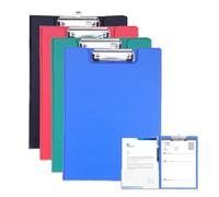 4 Pack Clipboard Folder A4, Foldover Clipboard with Cover File Document Organiser with Pen Holder for School Office Supply