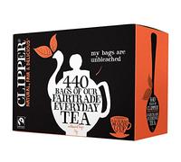 (4 PACK) - Clipper - Fairtrade Everyday One Cup Tea | 440 Bag | 4 PACK BUNDLE