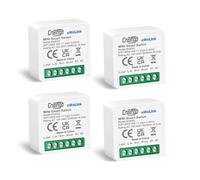 4 Pack CNBINGO Smart Light Switch Module, eWeLink App, Fits Behind Traditional Wall Switch, WLAN Mini DIY Switch Relay Module, 2 Way, Compatible with Alexa and Google Assistant