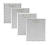 4 Pack Cooker Hood Filter 300 x 250 mm, 5-Layer Aluminum Mesh Extractor Hood Filter for Kitchen Replacement Net Extractor Vent, Universal Compatible with Whirlpool, Ikea, Jenn Air Range Hoods