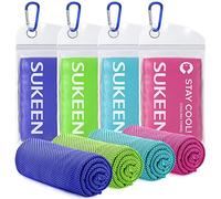 [4 Pack] Cooling Towel (40"x12"), Ice Towel, Soft Breathable Chilly Towel, Microfiber Instant Cooling Towel for Yoga, Sport, Running, Gym, Workout,Camping, Fitness, Workout