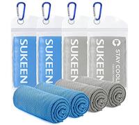 [4 Pack] Cooling Towel (40"x12"), Ice Towel, Soft Breathable Chilly Towel, Microfiber Towel for Yoga, Sport, Running, Gym, Workout,Camping, Fitness, Workout & More Activities (4pack Mix -2)