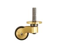 4-Pack Copper Fur Wheels, 360° Swivel Casters for Desk, Chair, Sofa, Cabinet - Ideal for Hard Floors, Carpets & Parquet -, Easy li