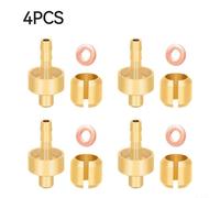 4-Pack Copper Oil Needle with Olive Head Spacer for HOPE TECH3 V4/E4/X2 Mountain Bike Hydraulic Disc Brake Hose Fitting