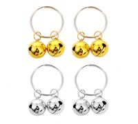 4 Pack Copper Pet Bells Extra Loud Cat Dog Collar Bells Pet Tracker Bells