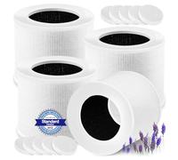 4-Pack Core Mini Air Purifier Replacement Filter Compatible with LEVOIT Core Mini Air Purifier,Core Miini-P,3-in-1 High Efficiency HEPA Filter, Mini-RF Filter with 12 Aroma Pads,Core Mini-RF