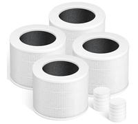 4 Pack Core Mini Replacement Filter Fits for Levoit Air Models Core mini-rf, High-Efficiency 3-in-1 Pre, H13 True HEPA and Activated Carbon Filtration Design