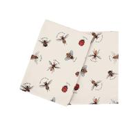 4 Pack Cotton Cloth Napkins -Reusable Soft Fabric Dinner Set, Washable Linen Napkins Table Serviettes for Kitchen, Dining Room, Weddings, Parties & Holidays (Bumble Bee)