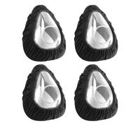 4 Pack CPAP Mask Liners, Soft Cushion Mask Cover Compatible with F20 & F10 Mask, Nasal Masks, Mouth Masks, Most Full Face Masks Reusable Cushion Covers, Reduces Noisy Air Leaks (Grey)