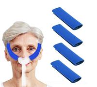 4 Pack CPAP Strap Covers，CPAP Mask Strap Cover, Face Cushion Cover, CPAP Headgear Strap Covers CPAP face Pads, Comfortable CPAP Supplies（Blue)