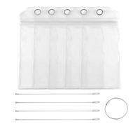 4 Pack Cruise Luggage Tag Holders, Waterproof Plastic Luggage Label Sleeves with Stainless Steel Loops, Clear Reusable Tag Protectors for Suitcase Cruise Essentials and Travel Organisation