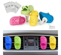 4 Pack Cute Shoe Car Air Freshener Vent Clips with 4PCS Refills Solid Fragrance Replacement Pads Cars Perfume Clip Car Interior Decor Accessories for Men/Women,Best Gife for Friend