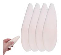 4 Pack Cuttlefish Bone Natural Tortoise Accessories FeiatPogra Safe Bird Toys for Parrot Cage, Calcium-Rich Budgie Treats & Tortoise Toys, Reptile and Snail Parrot Treats Food Supplement