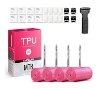 4-Pack CYCLAMI TPU Inner Tube MTB 26'', Ultralight 65g Mountain Bike Tube Compatible with 26 x 1.9/2.0/2.1/2.2/2.3/2.4/2.5 Metal Presta Valve 45mm (with a Multi-Functional Tire Pry Bar)