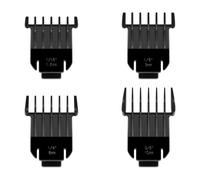 4-Pack D8 Clipper Guards Comb,Compatible for Andis,Slimline Pro Li D8 T-Blade Attachment Comb,1/16-3/8-Inch Snap-On Guide Trimmers