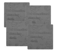 4 Pack Damp Clean Duster Towel Reusable Streakless Cleaning Cloths Soft Sponge Cleaning Cloths Thick Damp Dusting Cloth Water Absorbent Damp Cleaning Duster for Window Tiles Blinds 23×23×0.4cm