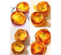4 Pack Diamond Art Egg Tart 20x27inch / 70x50cm, 2025 New Diamond Art Kits Adults, Crystal Paintings Arts and Crafts for Adults Kids Beginners, Painting Crafts Pictures Embroidery Kit Leaves S494-Y