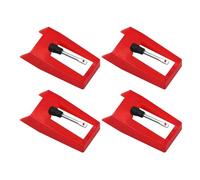 4-Pack Diamond Stylus Replacement for Crosley Cruiser turntable player Suitcase Turntable, Phonograph, LP Vinyl Player