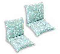 4-Pack Dining Chair Cushs with Ties 45x45cm Patterned Seat Pads with Back Support table Cushs for Kitchen Chairs Home Decor Accessories
