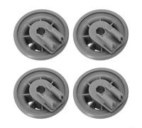 4 Pack Dishwasher Lower Basket Wheels Replacement 37mm ABS Rollers Compatible for Bosch,for Neff,for Constructa Models 611475 165314 00611475 Grey Bottom Rack Fittings