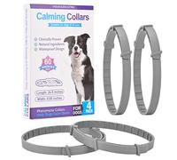 4 Pack Dog Calming Collar - Anxiety Relief with 60-Day for Dogs, Adjustable Comfort for Stress, Separation, Noise & Vet Visits, for Puppies to Senior Dogs (Grey)