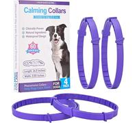 4 Pack Dog Calming Collar - Anxiety Relief with 60-Day for Dogs, Adjustable Comfort for Stress, Separation, Noise & Vet Visits, for Puppies to Senior Dogs