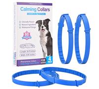 4 Pack Dog Calming Collar - Anxiety Relief with 60-Day for Dogs, Adjustable Comfort for Stress, Separation, Noise & Vet Visits, for Puppies to Senior Dogs (blue)