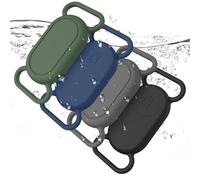 4 Pack Dog Collar Holder for Samsung Galaxy Smarttag2, Waterproof Silicone Case Anti-Lost Scratch Resistant Protective Cover Compatible with Galaxy Smart tag2 for Pet Dog Cat Collars (4Pack A)