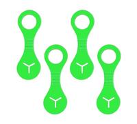 4 Pack Dog Poop Bag Holders for Leashes, Hands Free Waste Bag Holder, Poop Bag Carrier for Leash, Pet Doggy Puppy Bag Holder, Doggie Poop Bag Leash Clip (Green)